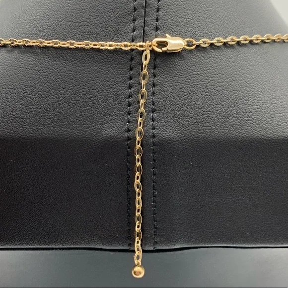 Hand Made Long Green Beaded Stone Tassel Necklace in Gold - Picture 3 of 9